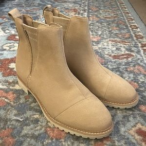 Toms Cleo Boot | Water Resistant Desert Tan Suede